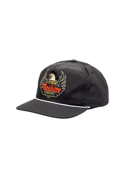 Winston 5-Panel Nylon Unstructured Snapback black Vorderansicht