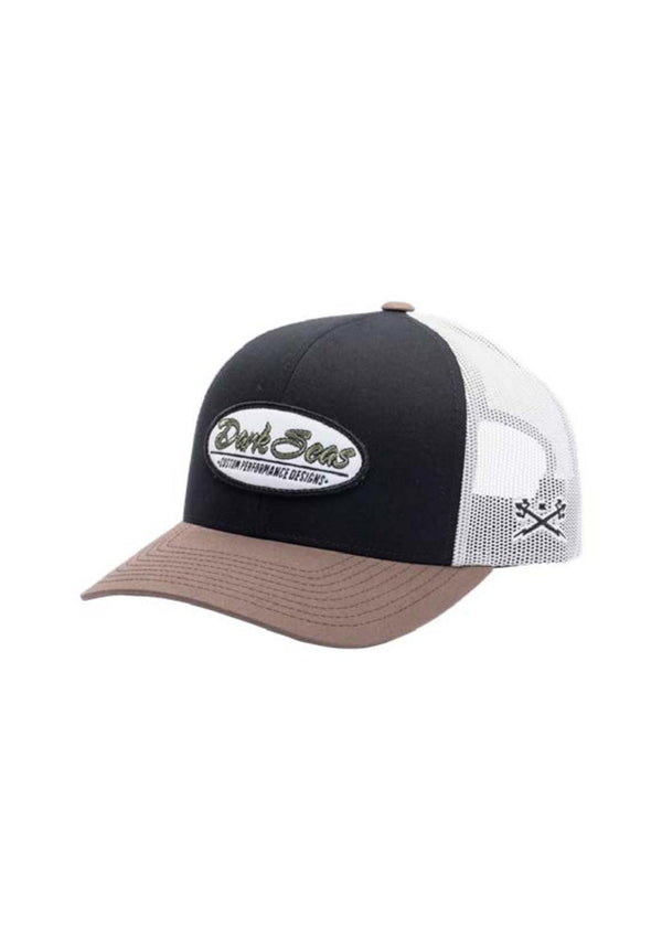 Laguna Low-Profile Trucker Twill Snapback black-brown Vorderansicht