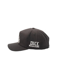 x DICE 5-Panel High Profile Wool Snapback black Oberansicht