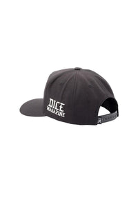 x DICE 5-Panel High Profile Wool Snapback black Rueckenansicht