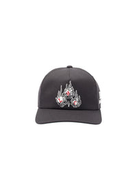 x DICE 5-Panel High Profile Wool Snapback black Seitenansicht