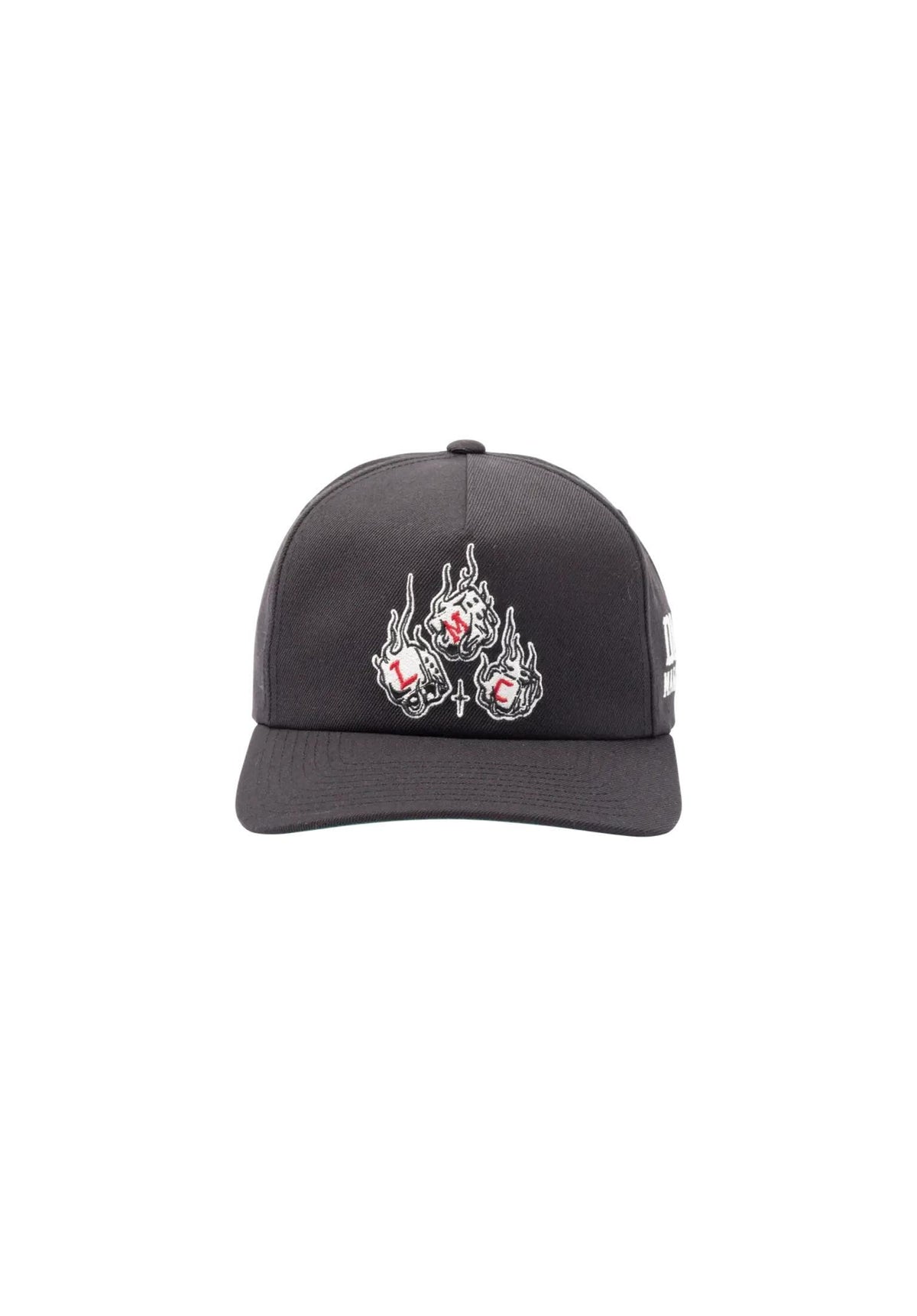 x DICE 5-Panel High Profile Wool Snapback black Seitenansicht