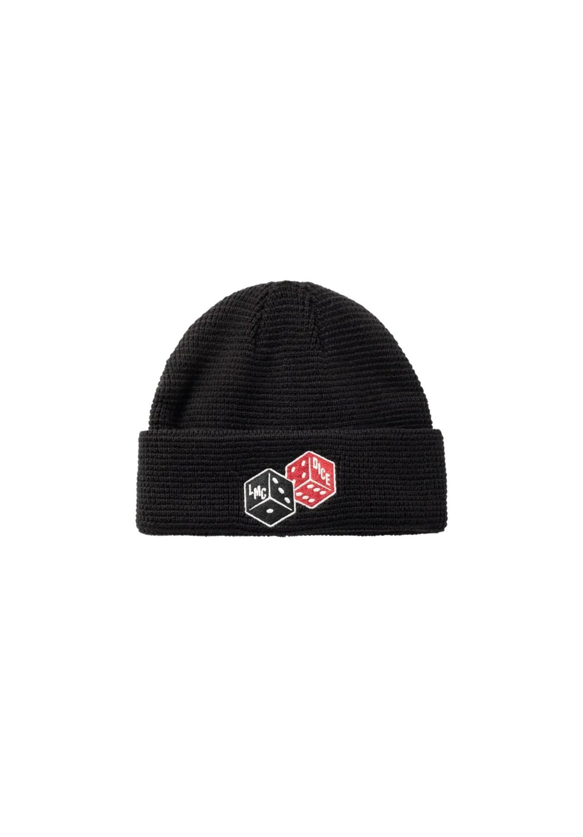 x DICE Beanie black Vorderansicht