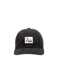 Palomar 6-Panel Washed Twill Unstructured black Closeup2