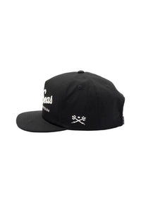 Clinch 5-Panel Canvas Unstructured Strapback black Closeup1