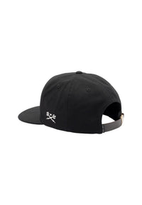 Clinch 5-Panel Canvas Unstructured Strapback black Rueckenansicht