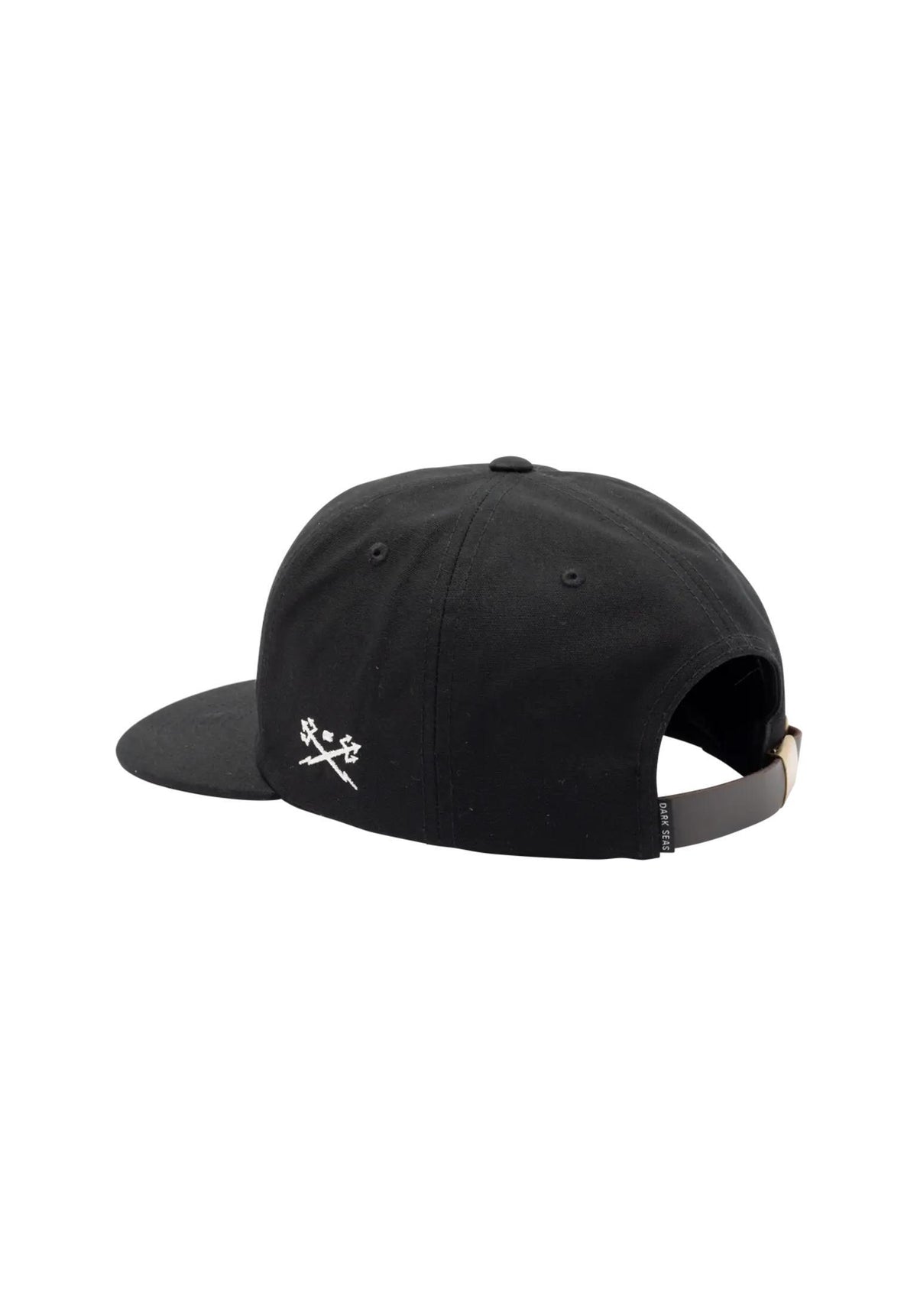 Clinch 5-Panel Canvas Unstructured Strapback black Rueckenansicht