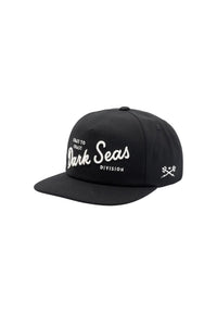 Clinch 5-Panel Canvas Unstructured Strapback black Vorderansicht