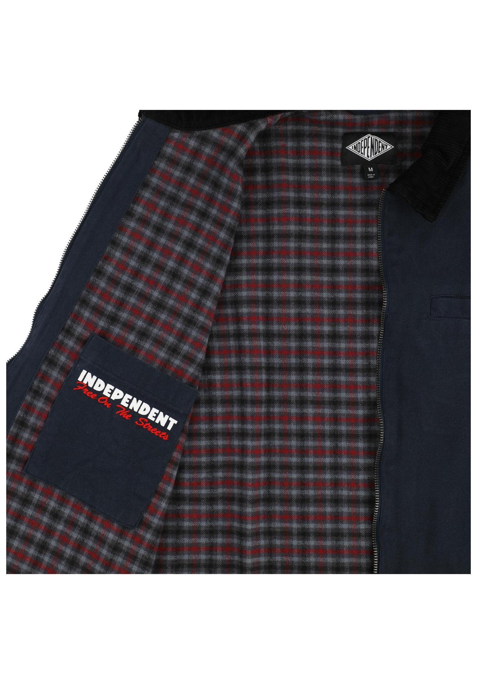 Free On The Streets Work Jacket navy Rueckenansicht