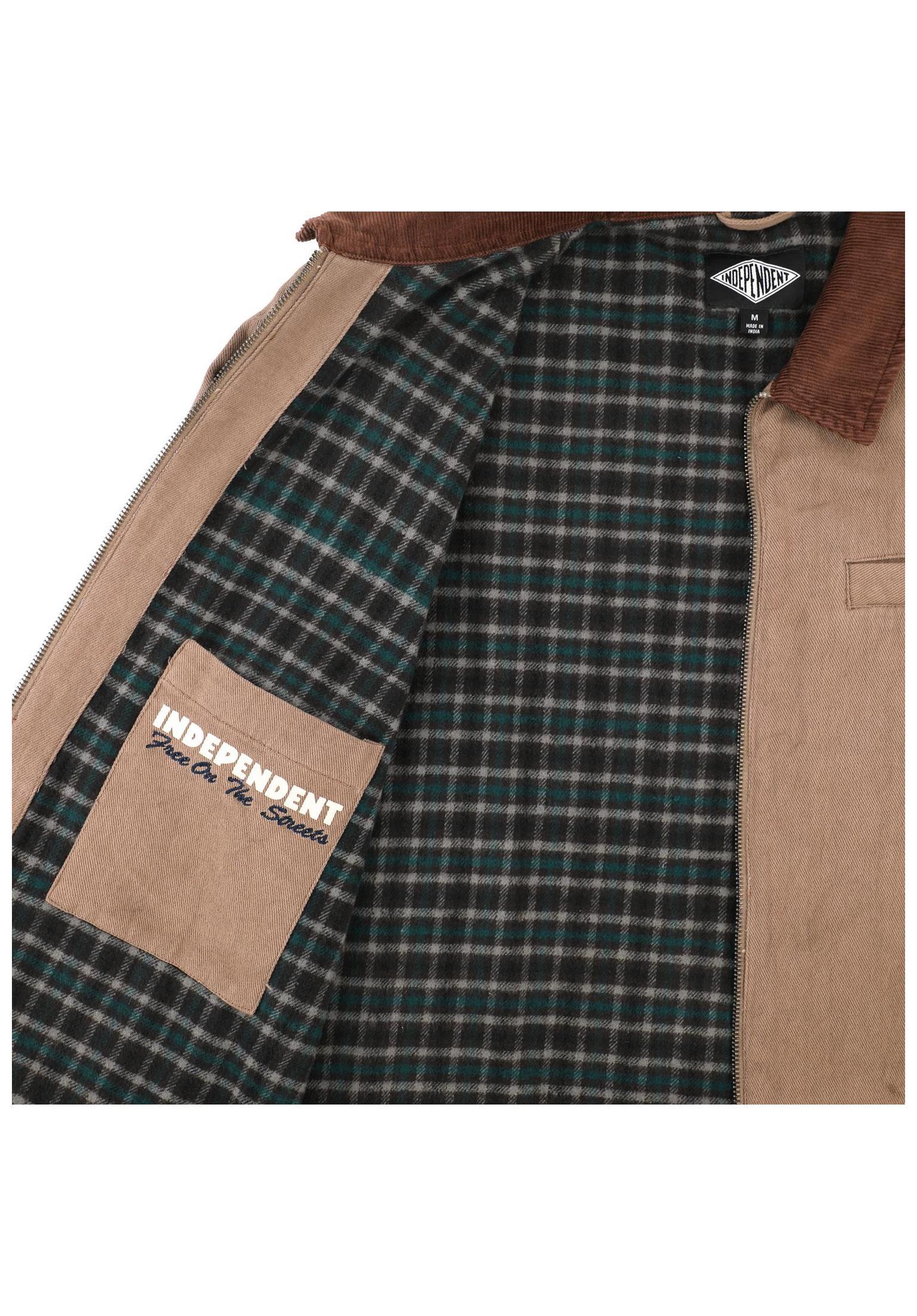 Free On The Streets Work Jacket darksand Rueckenansicht
