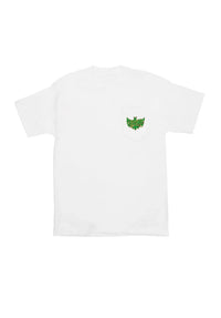 Gravette Hippie Skull 20th Pocket Heavyweight white Vorderansicht
