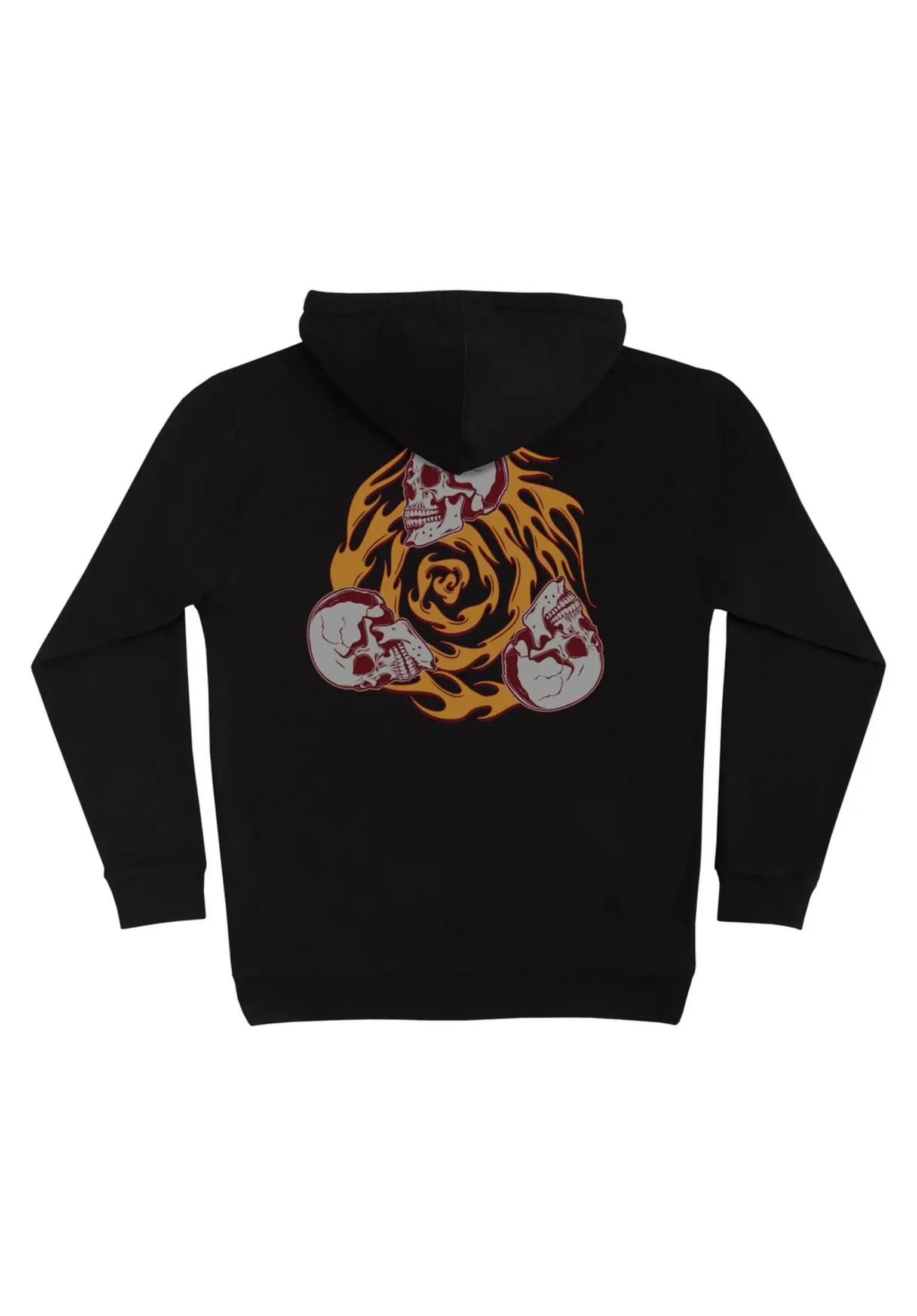 Spiral Skull Heavyweight black Rueckenansicht