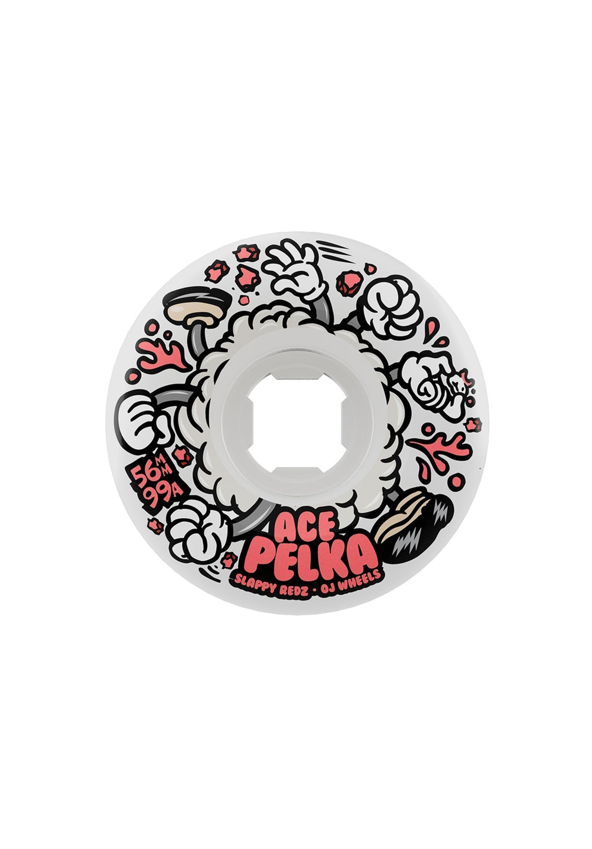 Ace Pelka Slappy Redz 2 Elite Chubbies 99A white Vorderansicht