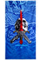 Skull & Sword Towel blue-fade Vorderansicht