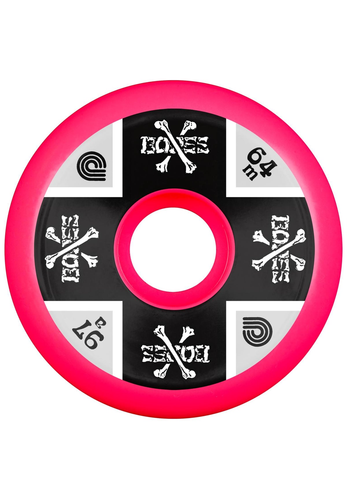 Cross Bones 97A pink Rueckenansicht