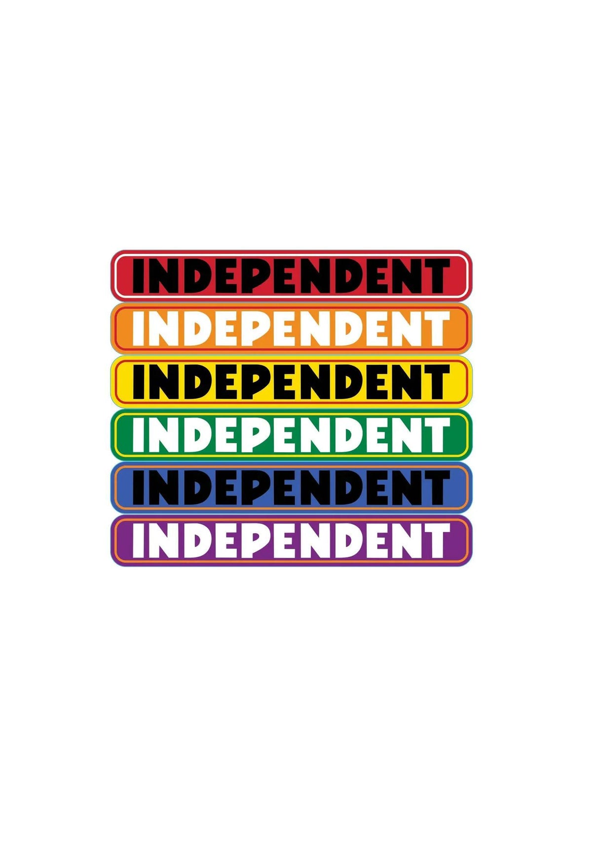 Bar Logo 6 x 1 Sticker black-yellow Vorderansicht