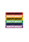 Bar Logo 6 x 1 Sticker black-red Vorderansicht
