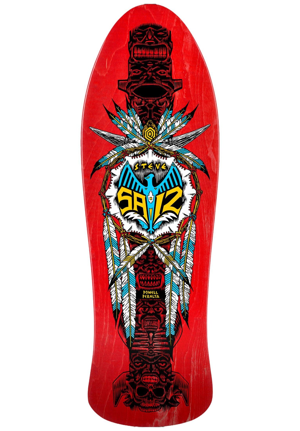 Steve Saiz Totem Reissue red-stain Vorderansicht