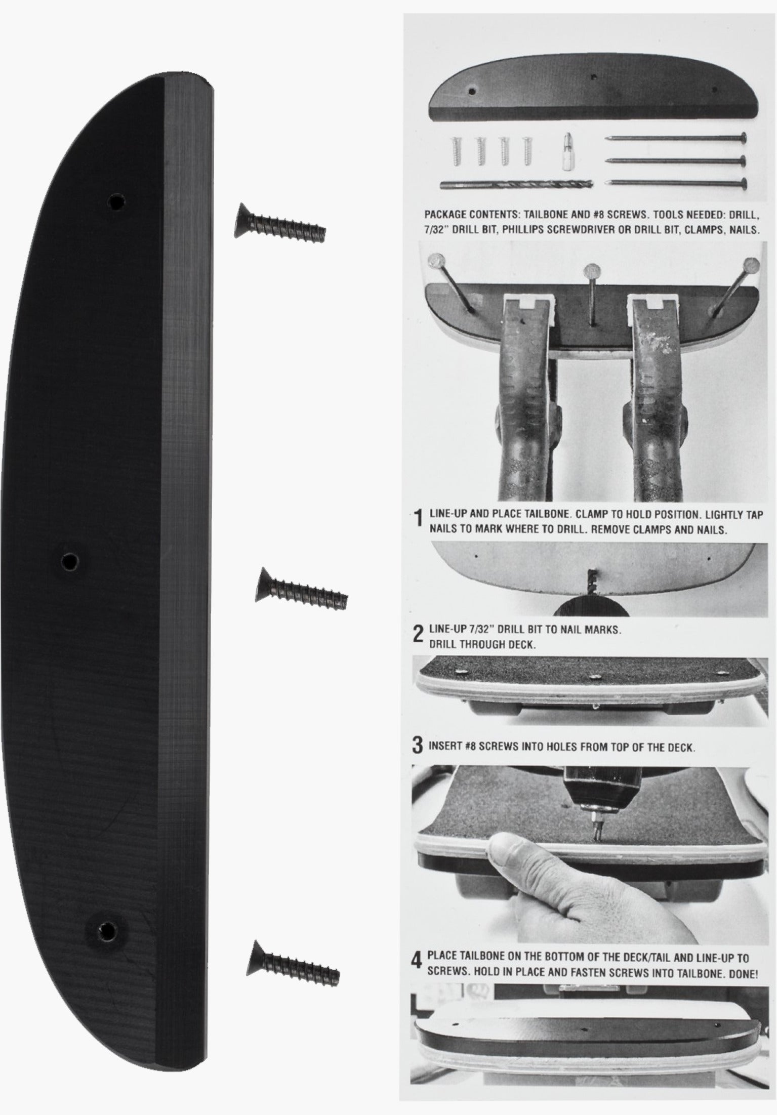 Tail Bone black Rueckenansicht