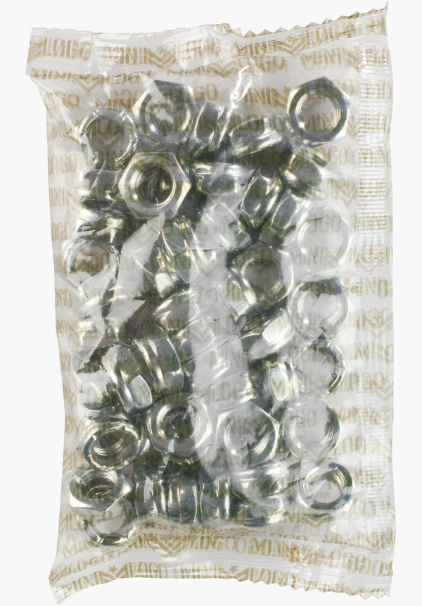 Axle Nut 50er Pack silver Vorderansicht