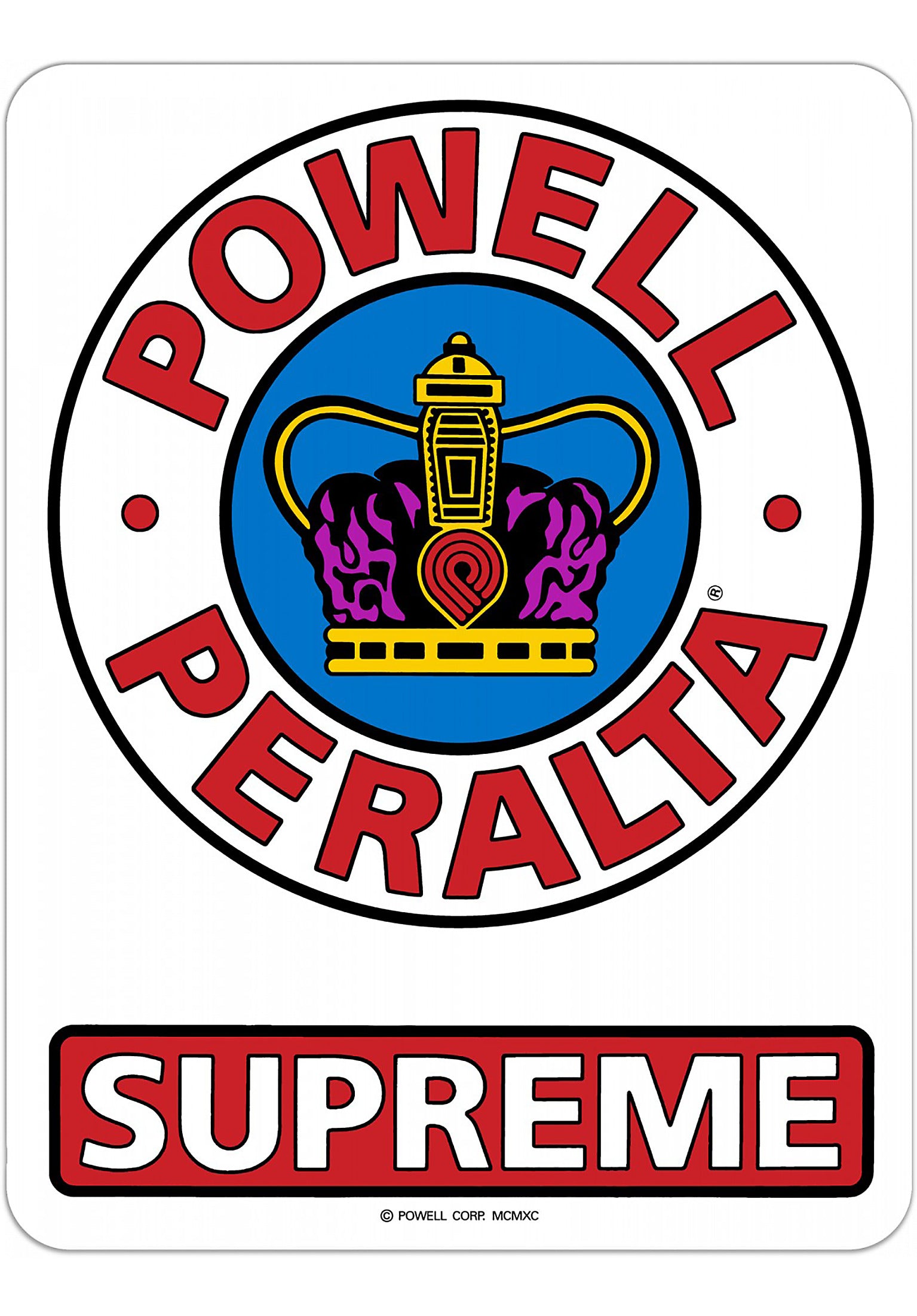 Supreme OG 3.5 Sticker clear Vorderansicht