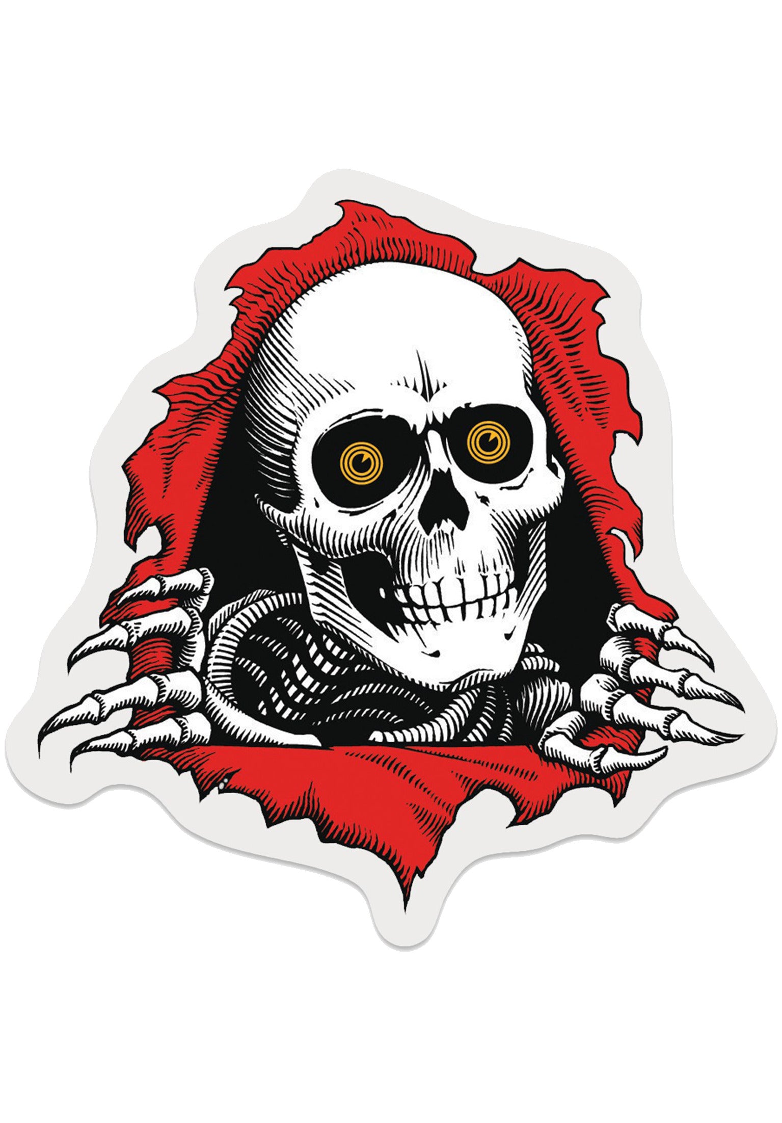 Ripper 3 Sticker white Vorderansicht