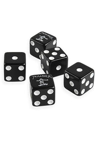 Dice Set black Rueckenansicht