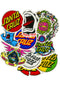Pack Of 10 Sticker multicolored Vorderansicht