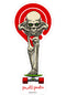 Tucking Skeleton Sticker white Vorderansicht