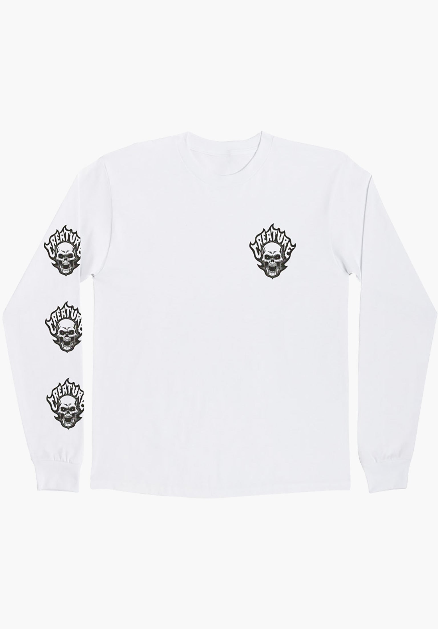 Bonehead Flame white Closeup1