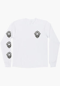 Bonehead Flame white Closeup1