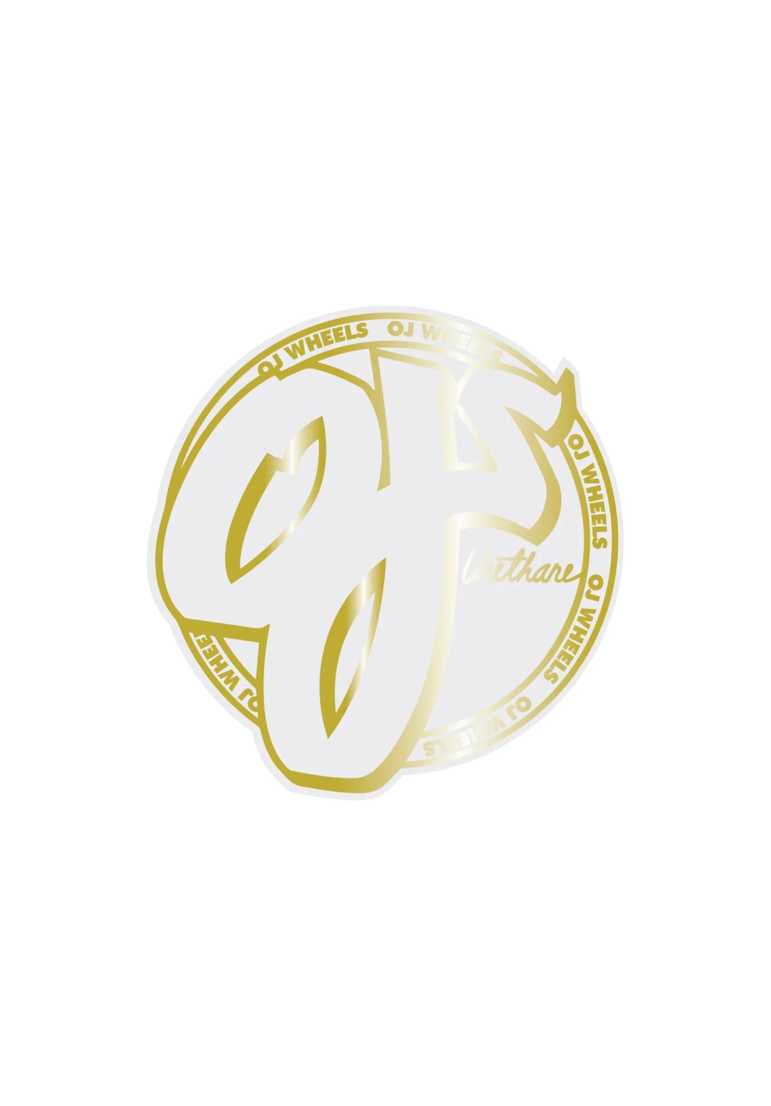 Gold Mylar Sticker 3,5 gold Vorderansicht