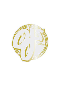 Gold Mylar Sticker 3,5 gold Vorderansicht