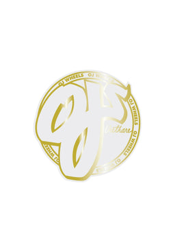 Gold Mylar Sticker 3,5 gold Vorderansicht
