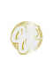 Gold Mylar Sticker 3,5 gold Vorderansicht
