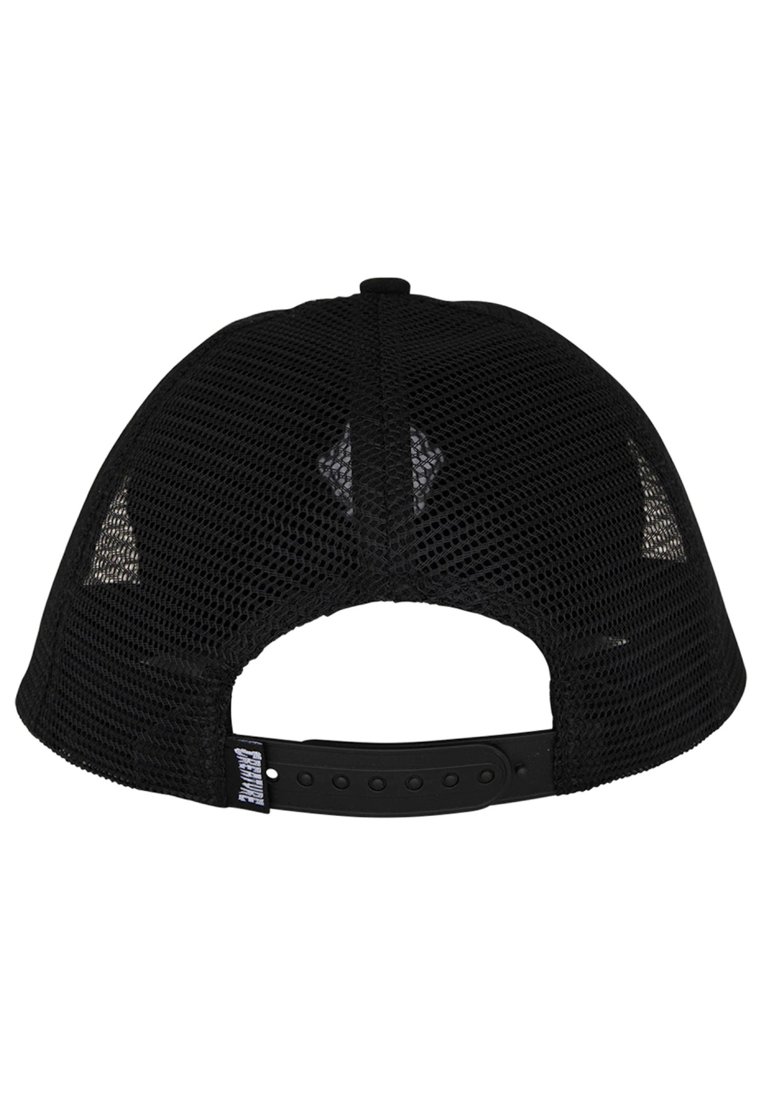 Bonehead Flame Wash Mesh Trucker Unstructrured Sna greasy black Rueckenansicht