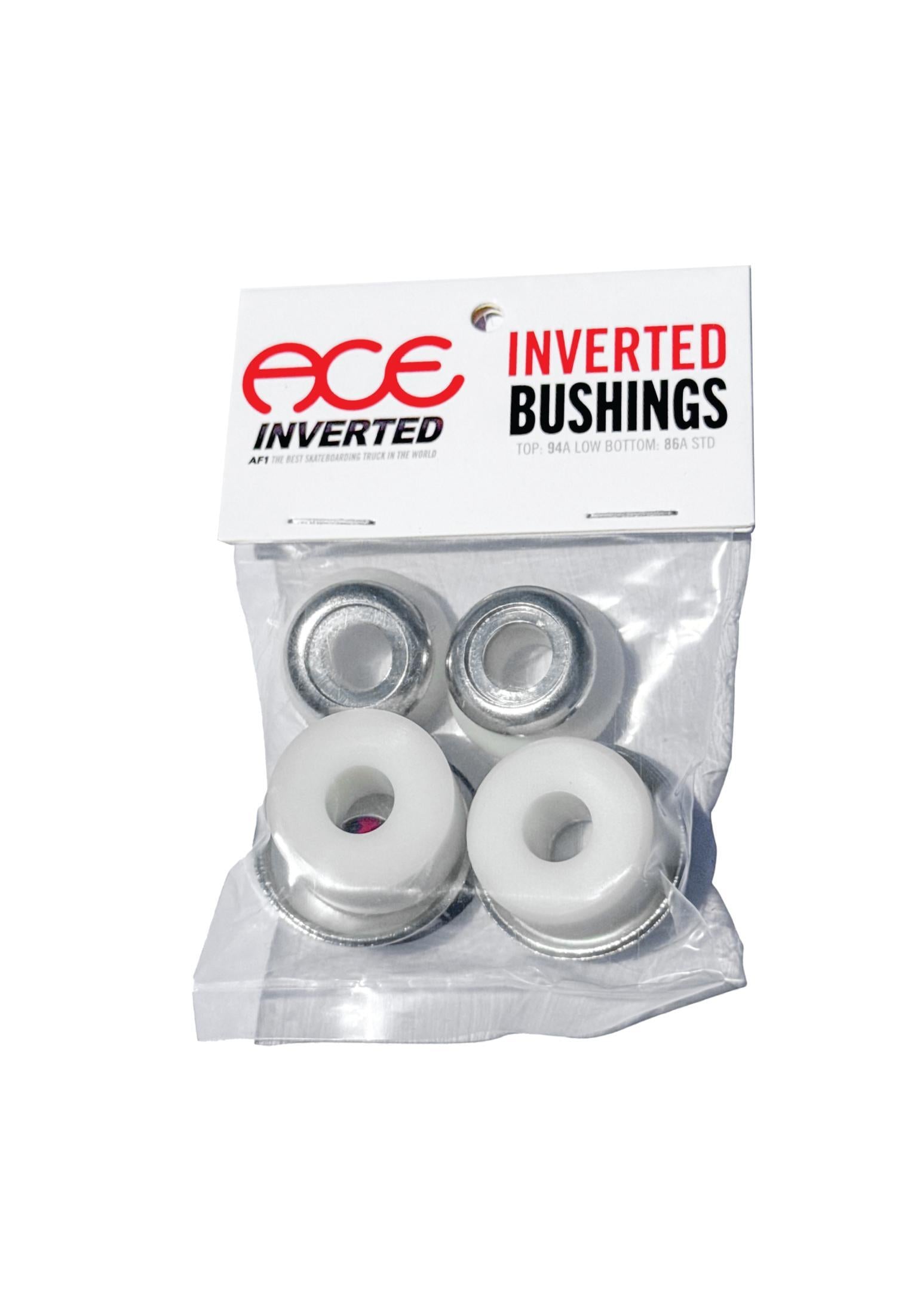 Inverted Bushings Hard 94A white Vorderansicht