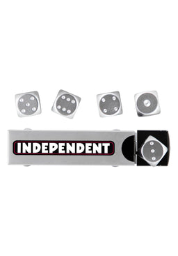 Bar Logo Dice Set silver Vorderansicht