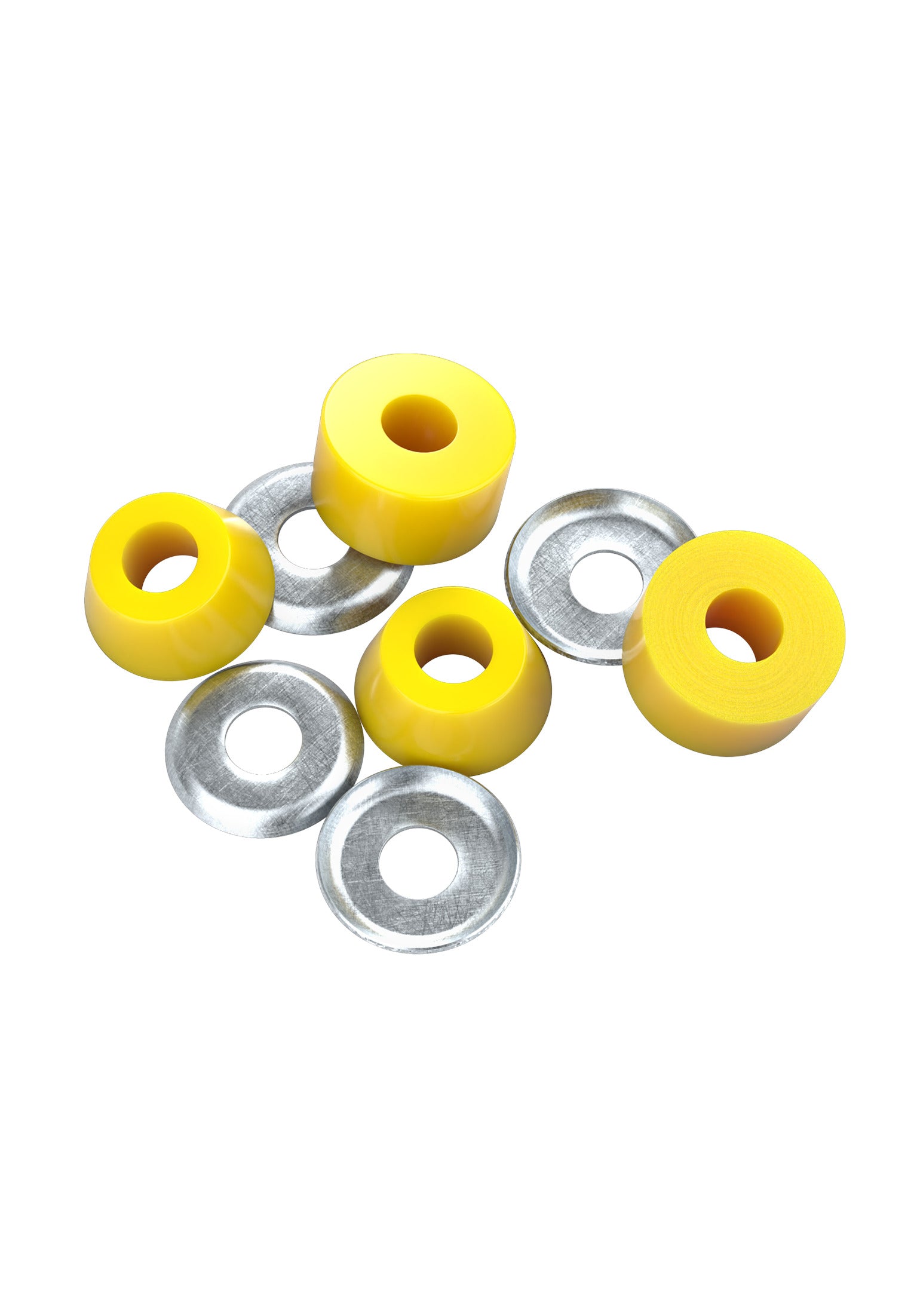 Standard Cylinder Cushions Super Hard (96a) 4er yellow Closeup1