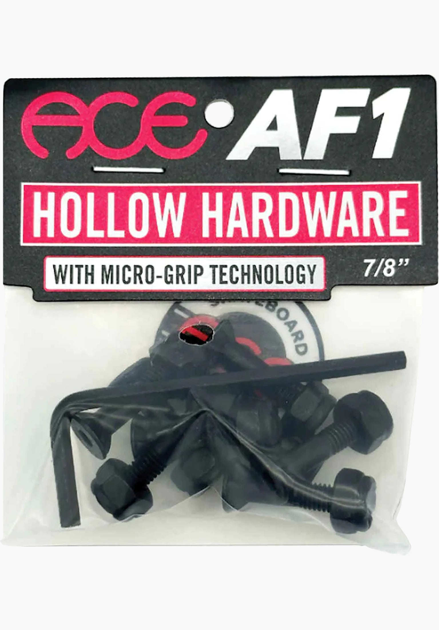 Allen 7/8 AF1 Hollow Bolts with Grippers black Vorderansicht
