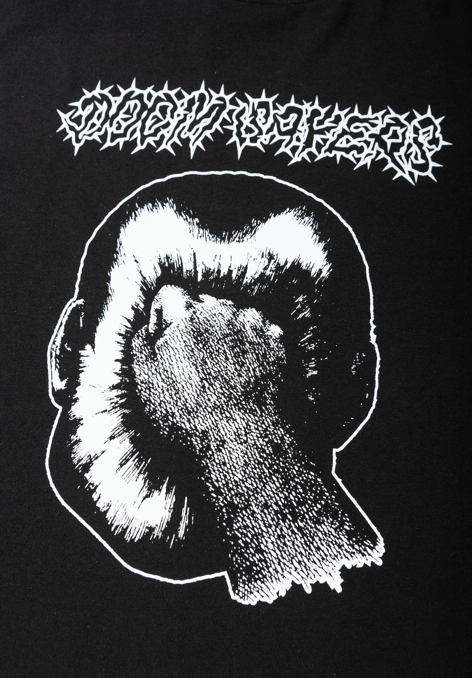 Fist Face black Rueckenansicht