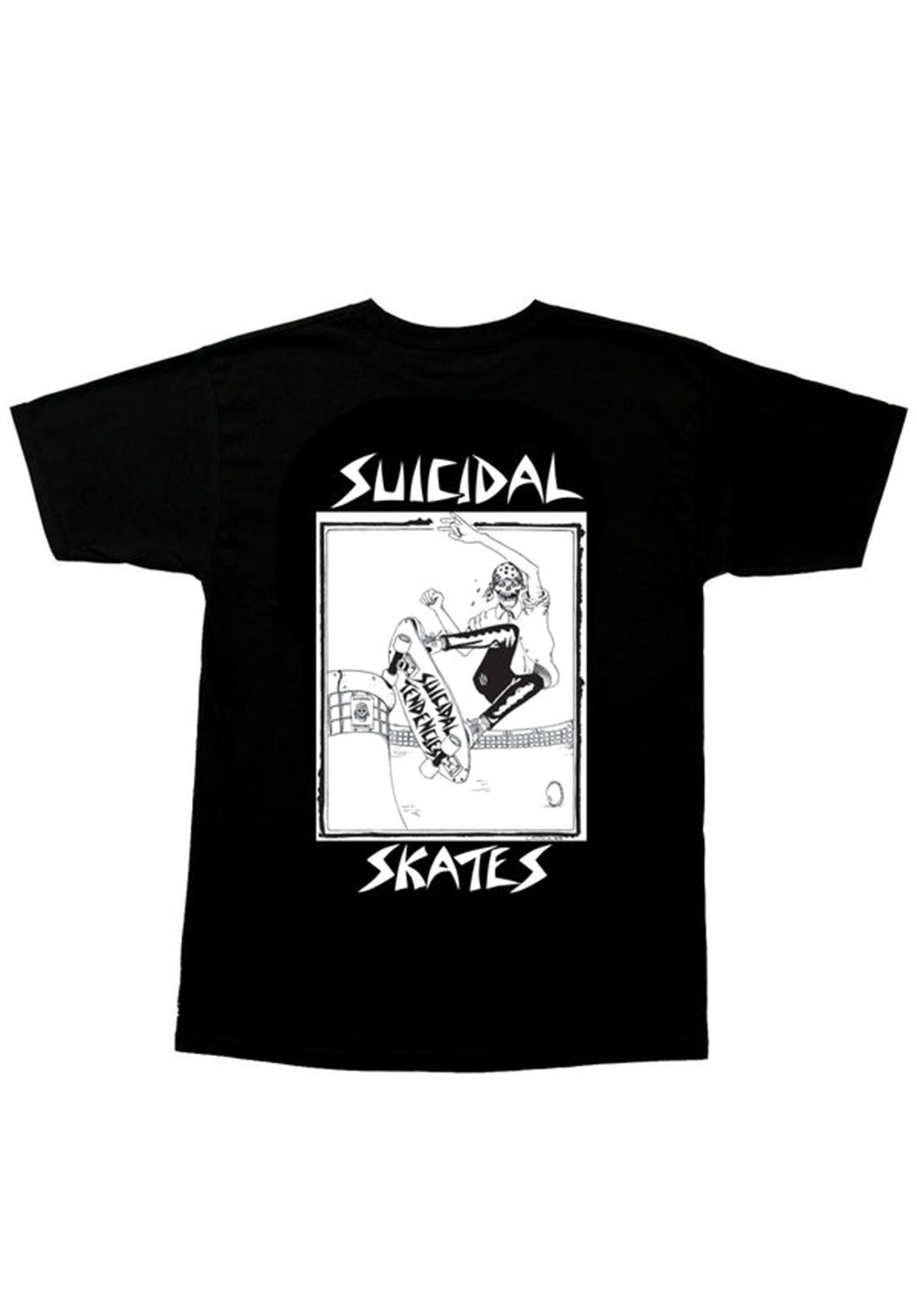 Skates Pool Skater black-white Rueckenansicht