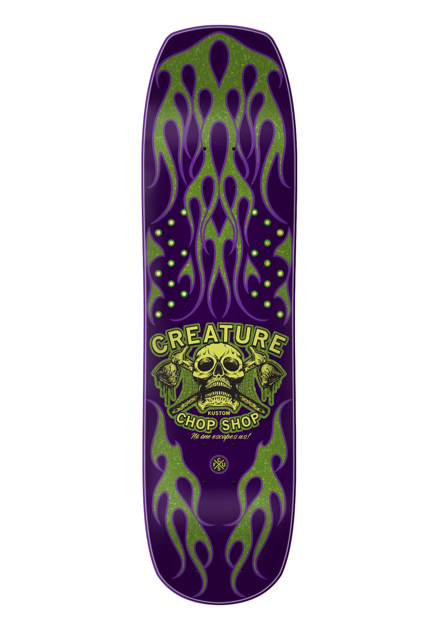 Chop Shop Flame Shaped purple Vorderansicht