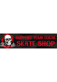 Support Your Local Skate Shop Bumper Sticker black Vorderansicht