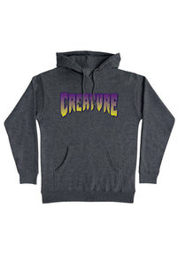 Logo Heavyweight charcoal heather-purple Vorderansicht