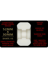 Dragons 93A V5 Symmetrical Narrow Ride offwhite Rueckenansicht