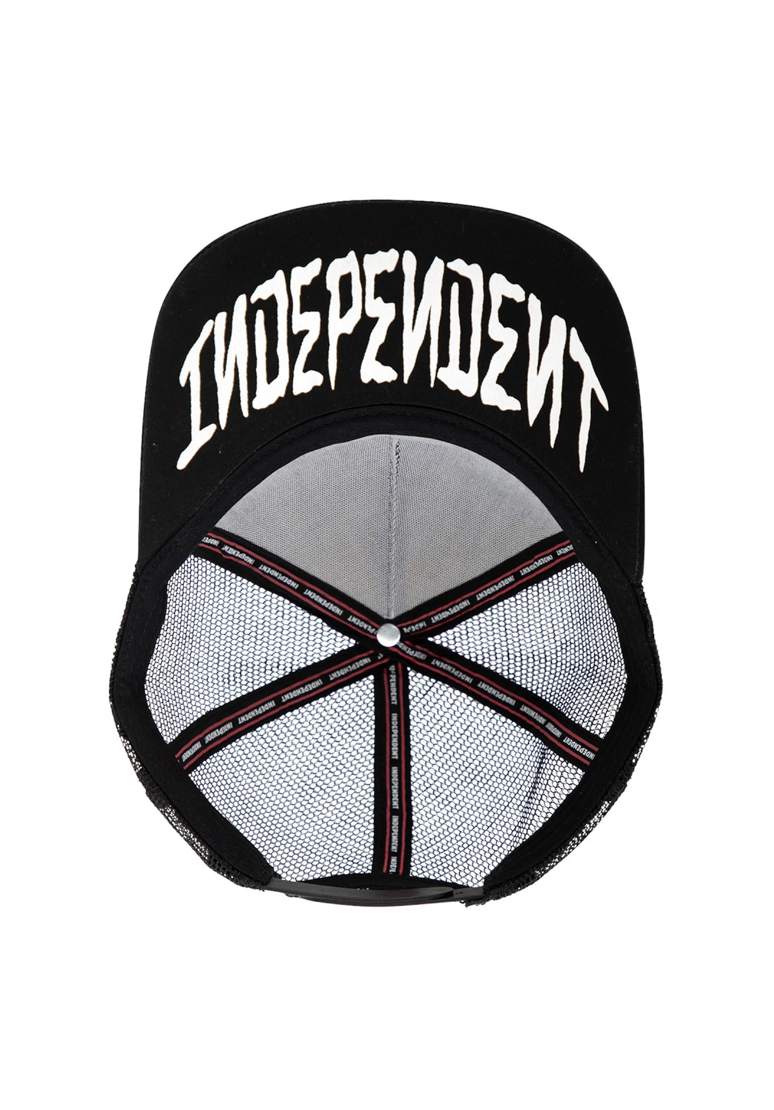 Dressen Skull Rose 5-Panel High Structured Snapbac white-black Closeup1