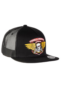 Winged Ripper Trucker black Vorderansicht