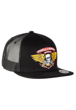 Winged Ripper Trucker black Vorderansicht