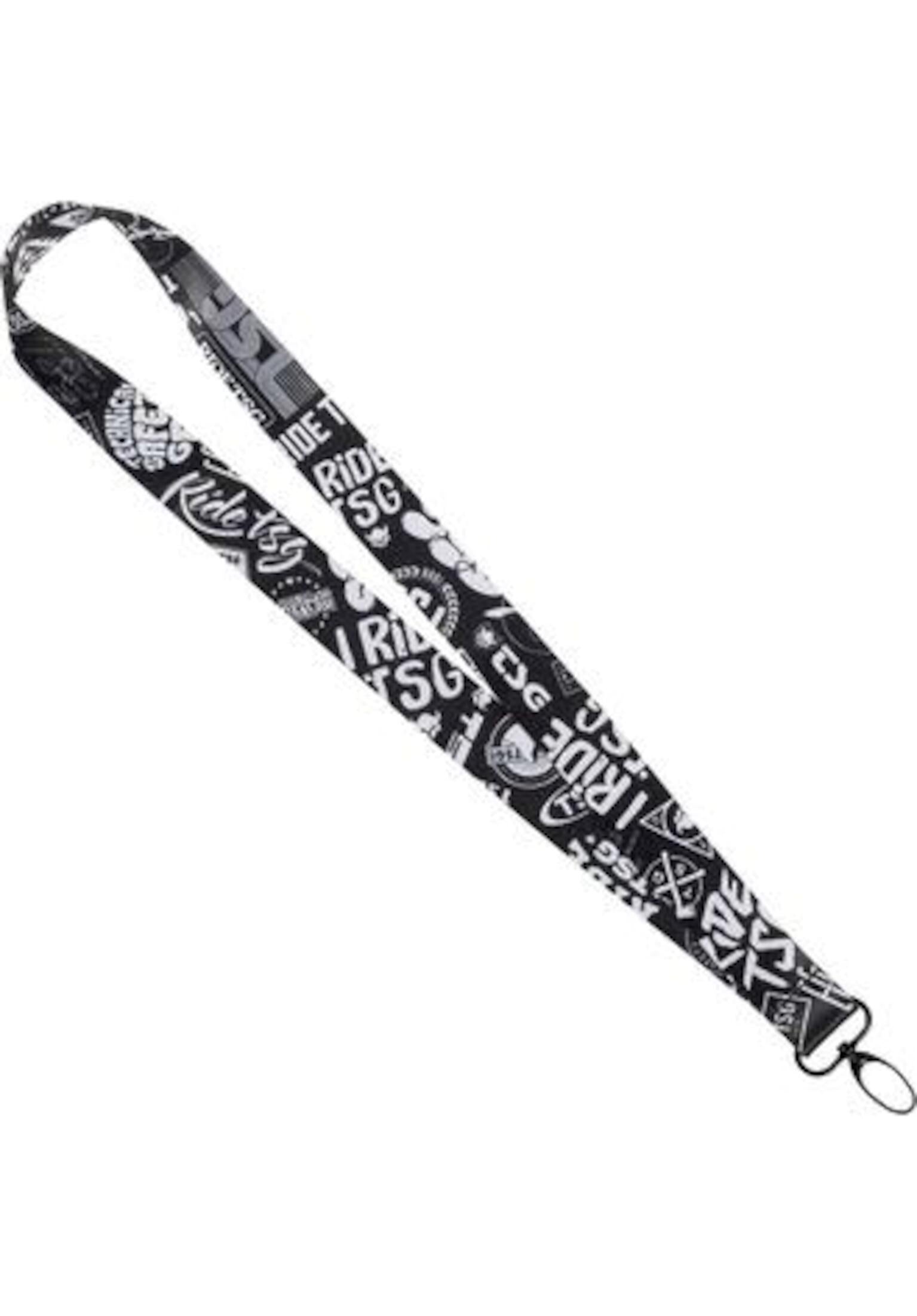 Lanyard Key Chain black-white Vorderansicht